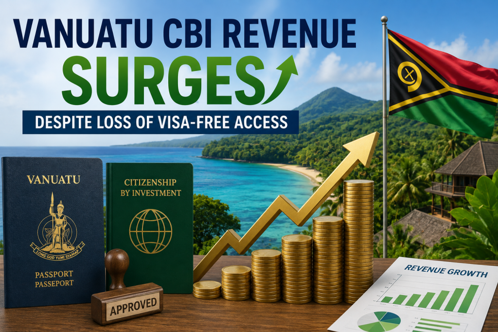 Vanuatu CBI Revenue Surges Despite Loss of Visa-Free Access