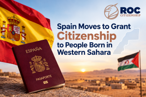 Spain Citizenship Announcement Poster
